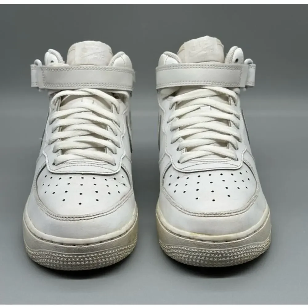 Nike Air Force 1 High Tops White Leather Size 6.5Y Streetwear Classic Old School
